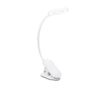 Philips Forys biela / stolná lampička s klipom / LED / 5W / 200lm / 4000K / 36cm / IP20 (8720169194397)