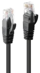 Lindy čierna / Sieťový kábel / Cat6 U/UTP / RJ-45 / 5 m (48080)