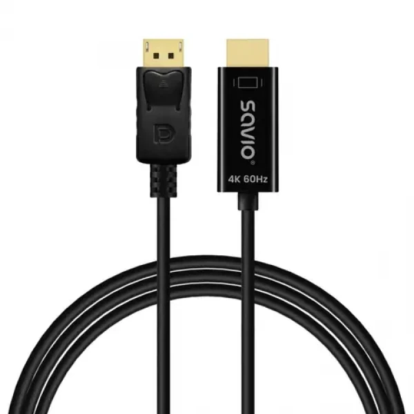 Kábel DisplayPort na HDMI CL-189 / Prepojovací kábel / 4K/60Hz / 1,5 m (SAVKABELCL-189)