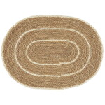 Ib Laursen Rohožka z morskej trávy Cream Stripes