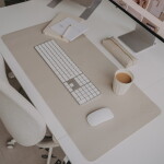 Eulenschnitt Podložka na pracovní stůl Heart Taupe 80 x 40 cm