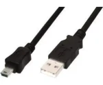 Digitus AK300108010S čierny / USB kábel / USB-A / 1 m (AK300108010S)