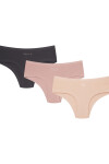 DÁMSKE ŠORTKY 3 PAK 43055-K081 PA-PA AW25 GRAPHITE-ROSE M