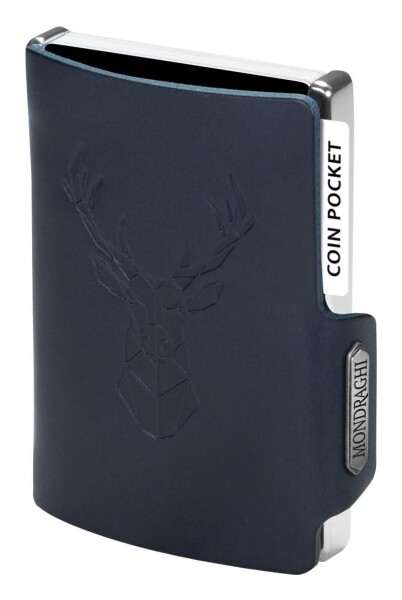 Kožená mini peňaženka Mondraghi Silhouette Modern Deer Blue