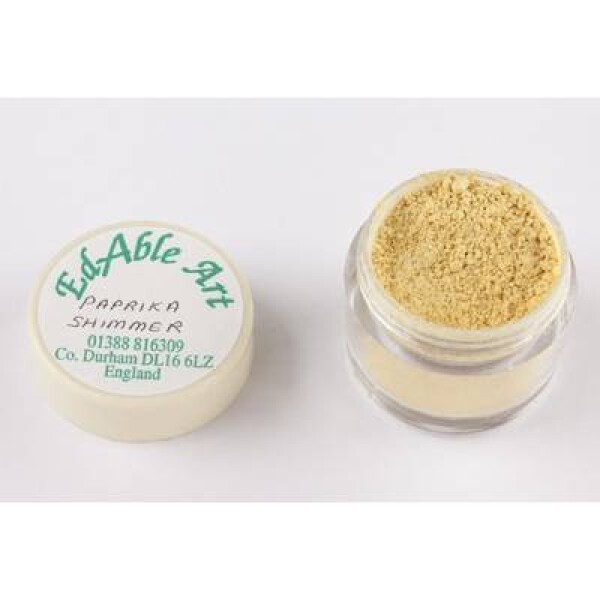 Prachová farba Paprika Shimmer - Edable Art - Edable Art