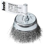 Kwb Hrnkové kefy, zvlnený oceľový drôt HSS, na použitie s vŕtačkami a akumulátorovými skrutkovačmi 606233 1 ks; 606233
