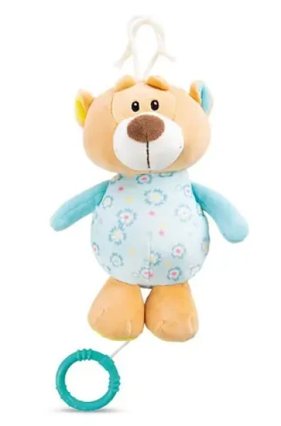 Nici MFN plyš Medvedík na zavesenie s hracím strojčekom 18cm
