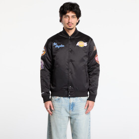 Bunda Mitchell & Ness NBA Blackout Heavyweight Satin Jacket Los Angeles Lakers Black L