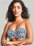 Vrchný diel plaviek Serengeti Bandeau blue animal SW1653 Panache