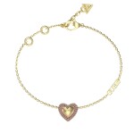 Guess Romantický pozlátený náramok Beloved JUBB05011JWYGPK 21 cm