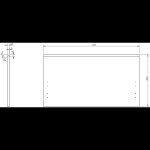 MEXEN/S - Orio kúpeľňová skrinka pod umývadlo 80, 1 šuplík, grafit mat 91A10-08047-1-BF66