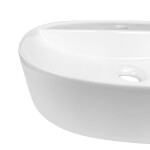 Mereo Umývadlo na dosku bez prepadu, Lota, 505x385x120 mm, keramické UC513912O