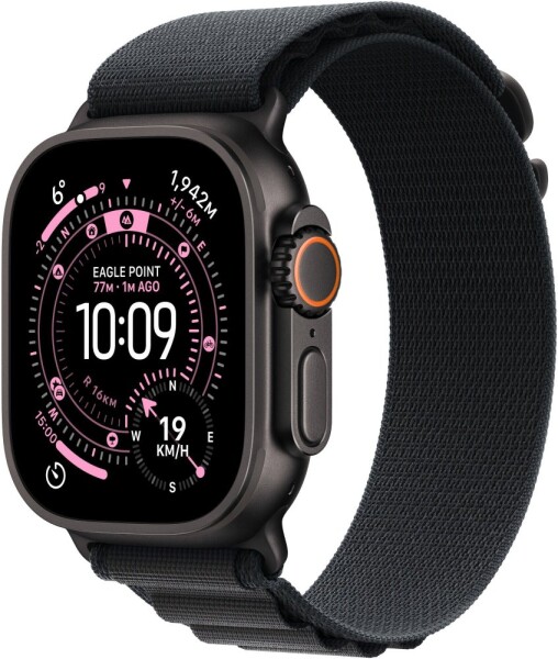 Apple Watch Ultra 3 GPS + Cellular 49mm Black Titanium / Alpine Loop L Čierny (MF0X4ET/A)