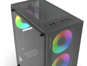 INCA Empousa čierna / Mid-Tower / ATX / 1x USB 3.0 2x USB 2.0 / 2x 3,5" + 1x 2,5" / tvrdené sklo (EMG-15XN)