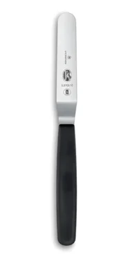 VICTORINOX Cukrárska stierka 8 cm zahnutá čierna / Stierka / Nerezová oceľ / Ergonomická rukoväť (5.2703.10)