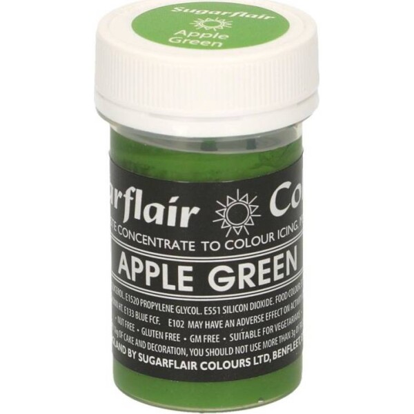 Gélová farba apple green pastelová 25 g - Sugarflair - Sugarflair