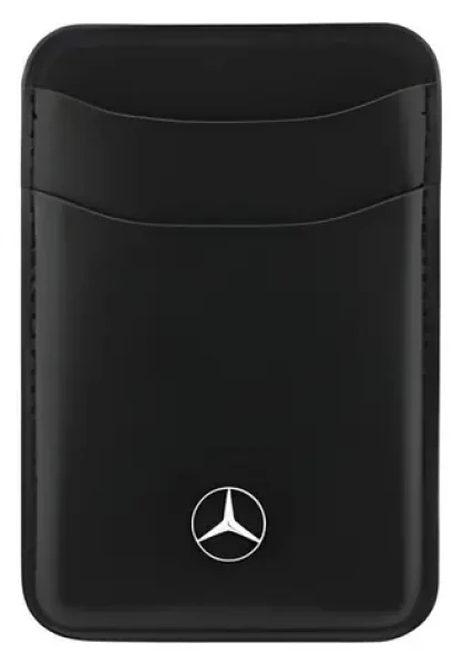 Mercedes PU Leather čierna / Peňaženka / MagSafe / na karty (57983130587)