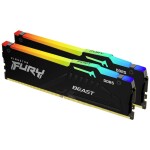 Kingston Fury Beast RGB, DDR5, 64 GB, 4800MHz, CL38 (KF548C38BBAK2-64)