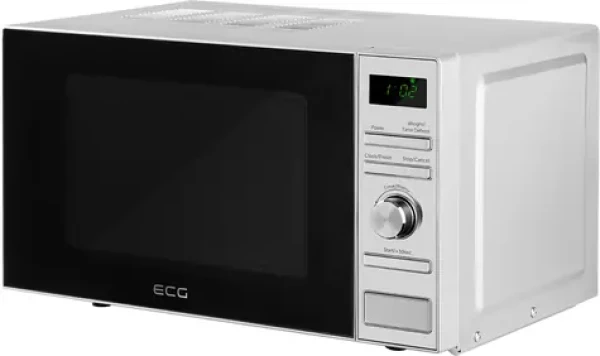 ECG MTD 2071 SE strieborná / Mikrovlnná rúra / 700 W / 20 L / 5 úrovní ohrevu / 6 programov (310511124958)