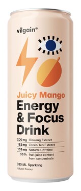 Vilgain Energy & Focus Drink – mango 330 ml