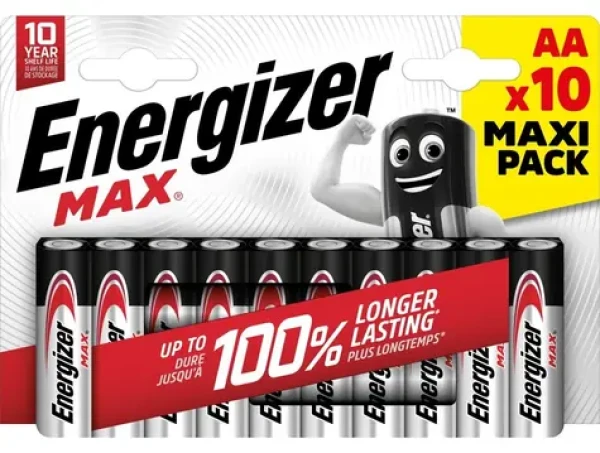 Energizer MAX AA 1.5V alkalické / 10ks / LR6 (437779)