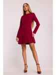 Dámske šaty M872 Bordeaux - MOE XL bordó