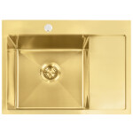 REA REA - Oceľový drez Fín BRUSH GOLD ZLE-06013