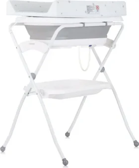 CHIPOLINO Vanička s prebaľovacou podložkou a stojanom Fiore Grey (SHVFI0241GY)