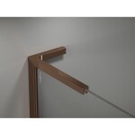 MEXEN/S - Kyoto-X L Sprchová zástena WALK-IN 50 x 200, transparent 10 mm, ružové zlato 800-050-107-60-00-X