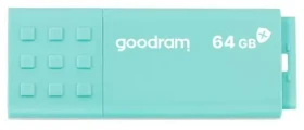 GOODRAM UME3 CARE USB 3.0 64GB zelená / Flash disk / USB-A 3.0 / čítanie: 60MBs / zápis: 20MBs (UME3-0640CRR11)