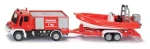SIKU Blister - Požiarne vozidlo Unimog s člnom