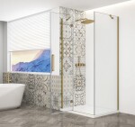 GELCO - TRINITY GOLD štvorcový kút 800x800 ľavý, číre sklo, GT5680-80CL-G GT5680-80CL-G