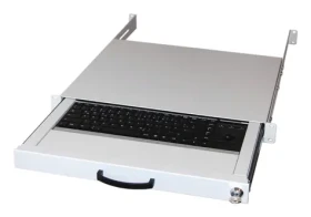Equip 19" sivý šuplík na klávesnici s trackballom / Šuplík na klávesnici / US layout / PS/2, USB / 1U / RAL7035 (260612)