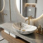 REA - Umývadlo na dosku Royal Granit 61x35 REA-U8596