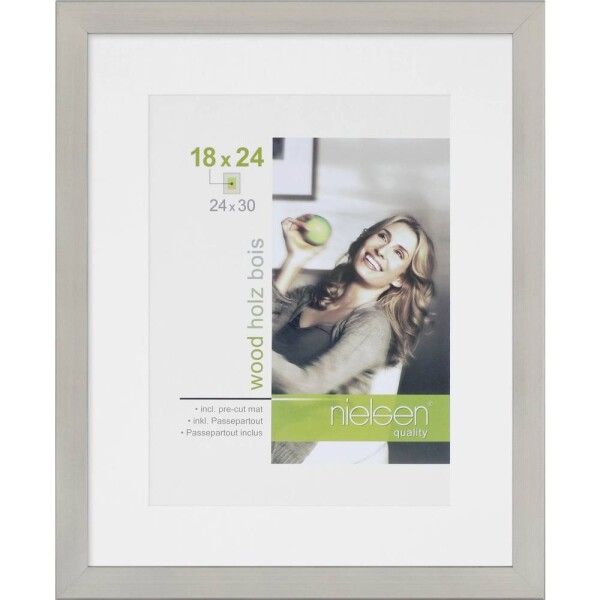 Nielsen Design 8988010 vymeniteľný fotorámček Formát papiera: 24 x 30 cm strieborná; 8988010