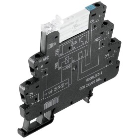 Weidmüller TRS 24VDC 1CO C1D2 reléový modul, 24 V/DC, 6 A, 1 prepínací, 10 ks; 1984570000