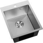MEXEN - Solix oceľový drez 1-bowl 400 x 500 mm, nerez 6406401000-01