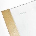 REA - Sprchová kabína Montana Double Gold Brush 80x80 REA-K6695