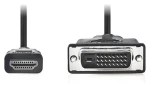 Nedis / Kábel HDMI - DVI-D 24+1pin / čierny / 2 m / bulk (CCGL34800BK20)