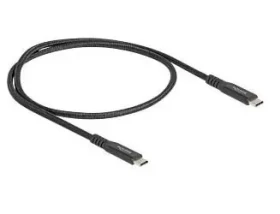 DeLock / Kábel / USB-C (M) - USB-C (M) / 100 W PD 3.0 / 50 cm / E-marker (80023)