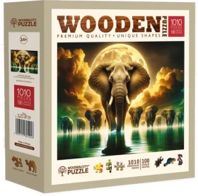 Wooden City Drevené puzzle Slonia sny 1010 dielikov