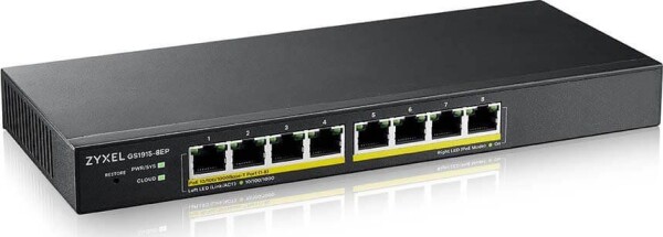 ZyXEL GS1915-8EP / 8-Port Switch / 8x GbE RJ-45 / PoE 802.3at (GS1915-8EP-EU0101F)