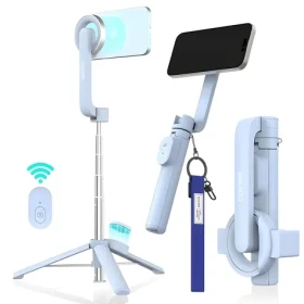 Araree Magfie Pod modrá / Selfie tyč / MagSafe / Bluetooth spúšť / Teleskopická do 69 cm (AR60-01727C)