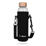 Sklenená fľaša Bamboo 600 ml - GymBeam (biela) (80254-1-single_variant)