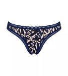 Dámske string nohavičky GO Crush C3P - MODRÉ - modré M008 - SLOGGI BLUE XS