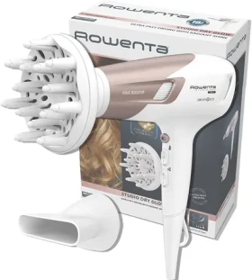 Rowenta Studio Dry Glow CV 5830 čierno-ružová / sušič vlasov / 2100 W / difuzér / studený vzduch (CV5830F0)