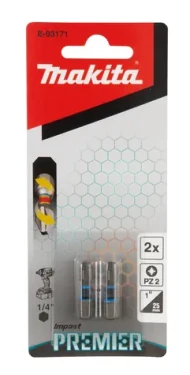 Makita E-03171 Impact Premier (C-form) Sada torzných bitov PZ2-25mm (2ks) (E-03171)