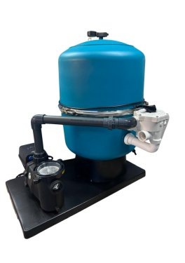 Filtračné zariadenie - Martinic QS 600, na palete s čerpadlom Mr.Pump DE 22, 22 m3 / h, s šesťcestným ventilom Praher