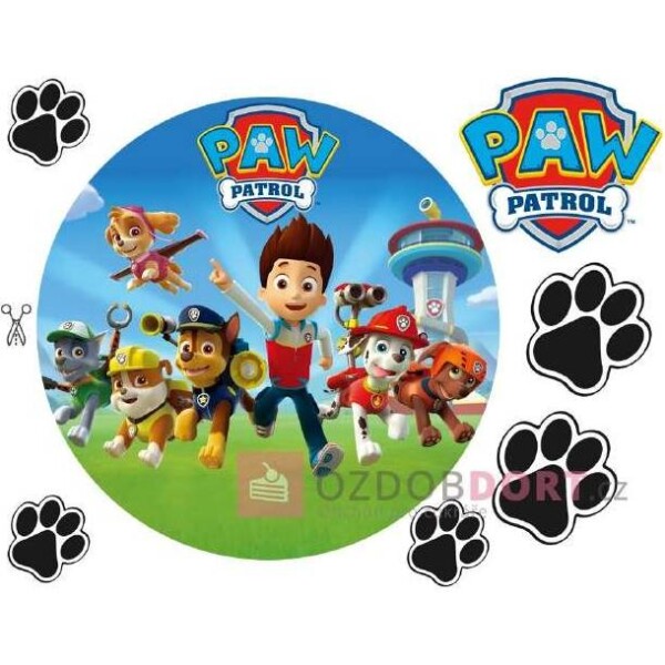 Jedlý papier na vystrihnutie Paw Patrol - Pictu Hap - Magic - Magic