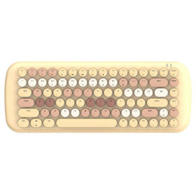 MOFII Candy M béžová / Drôtová mechanická klávesnica / USB-A / LED podsvietenie / US Layout / MOFII Blue spínače (SK-645 Beige)